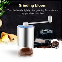 manual coffee grinder stainless steel home milling bean nuts spice grinder matte easy disassembly for cleaning