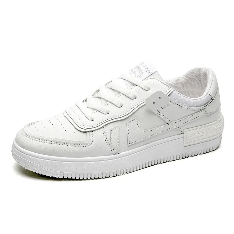 

Spring/Autumn Men's Sports Shoes All-match White Shoes Men's Summer New Breathable Casual Classic Student Thick Floor Shoes Men