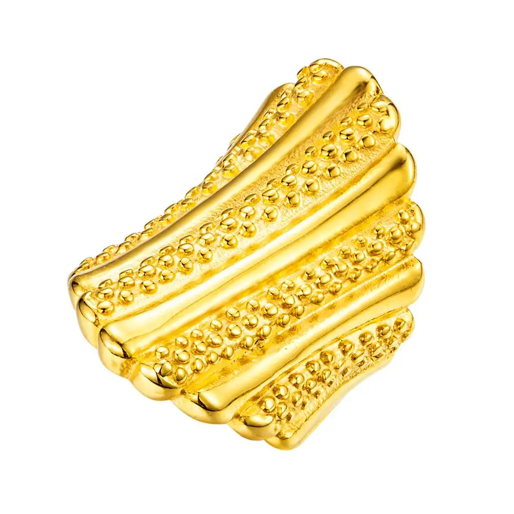 LUXUKISSKIDS Новое поступление Золотое кольцо классический стиль ювелирные изделия из