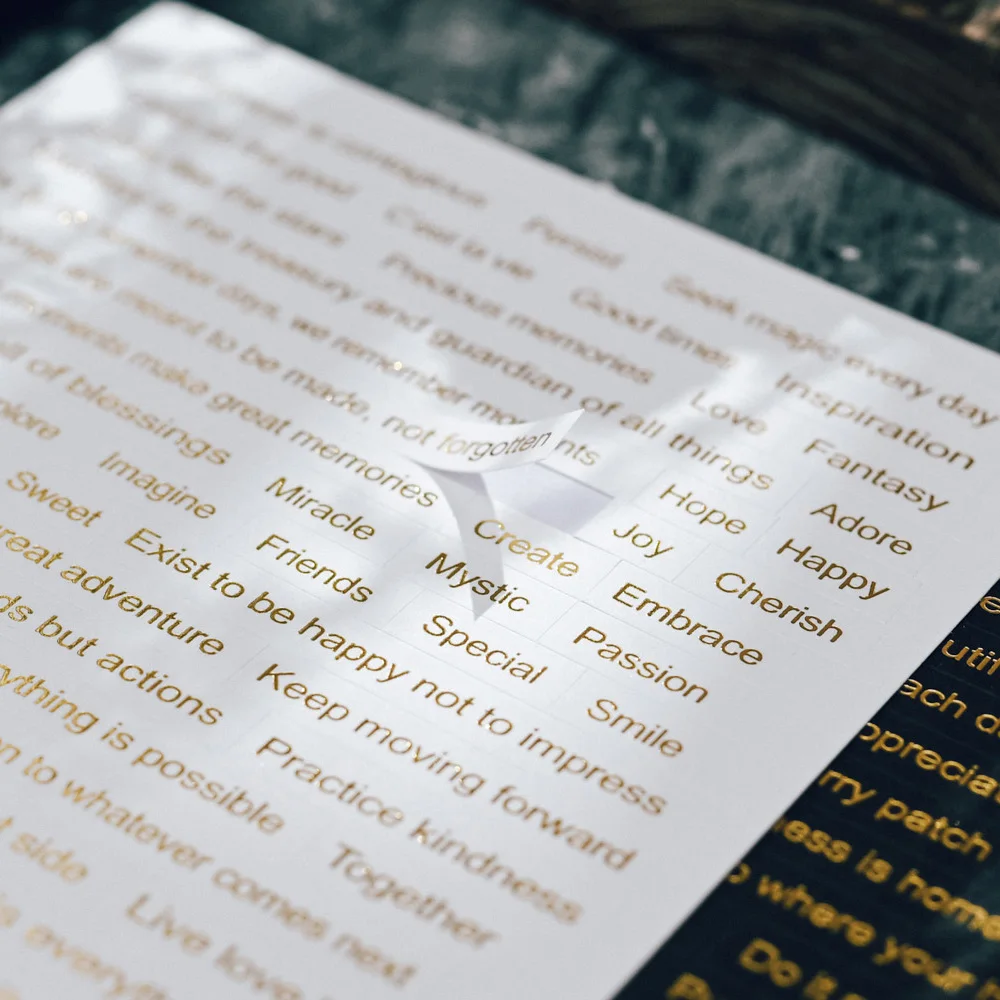 528 шт. наклейки из фольги с надписью на чувства | Дом и сад