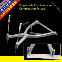 orthopedic instruments medical single hole kirschner wire compression forceps ankle reduction forceps bone traction needle closu