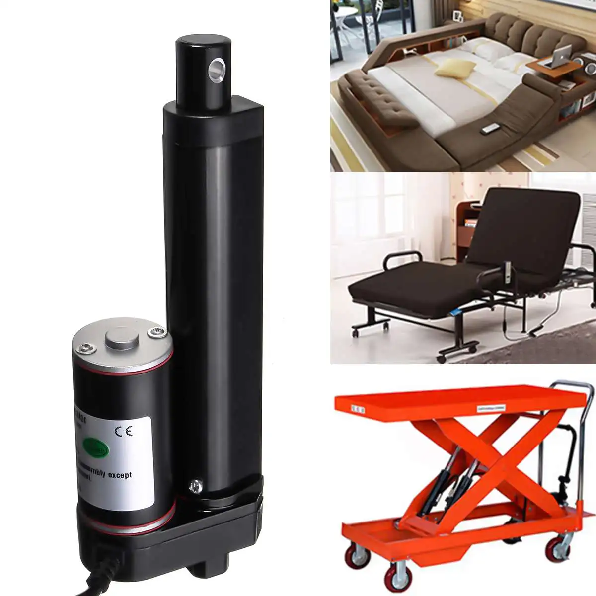 2 дюйма 4 дюйма 6 дюймов 8 дюймов 10 дюймов 12 дюймов 16 дюймов 900N 225 12 В фунтов линейный привод ход фунта электрический линейный привод двигателя
