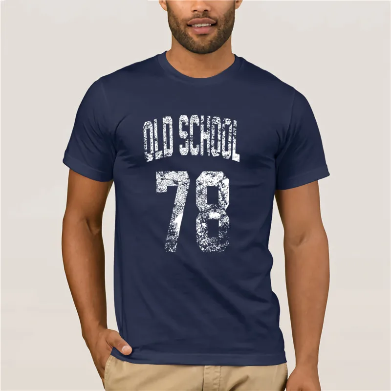 Короткие модная мужская футболка Oldschool 1978 весело гееборчества на день рождения