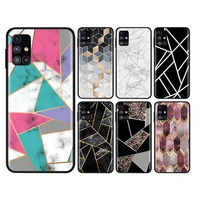 marble geometric for samsung note 20 10 9 8 ultra lite plus pro f62 m62 m60 m40 m31s m21 m20 m10s soft phone case
