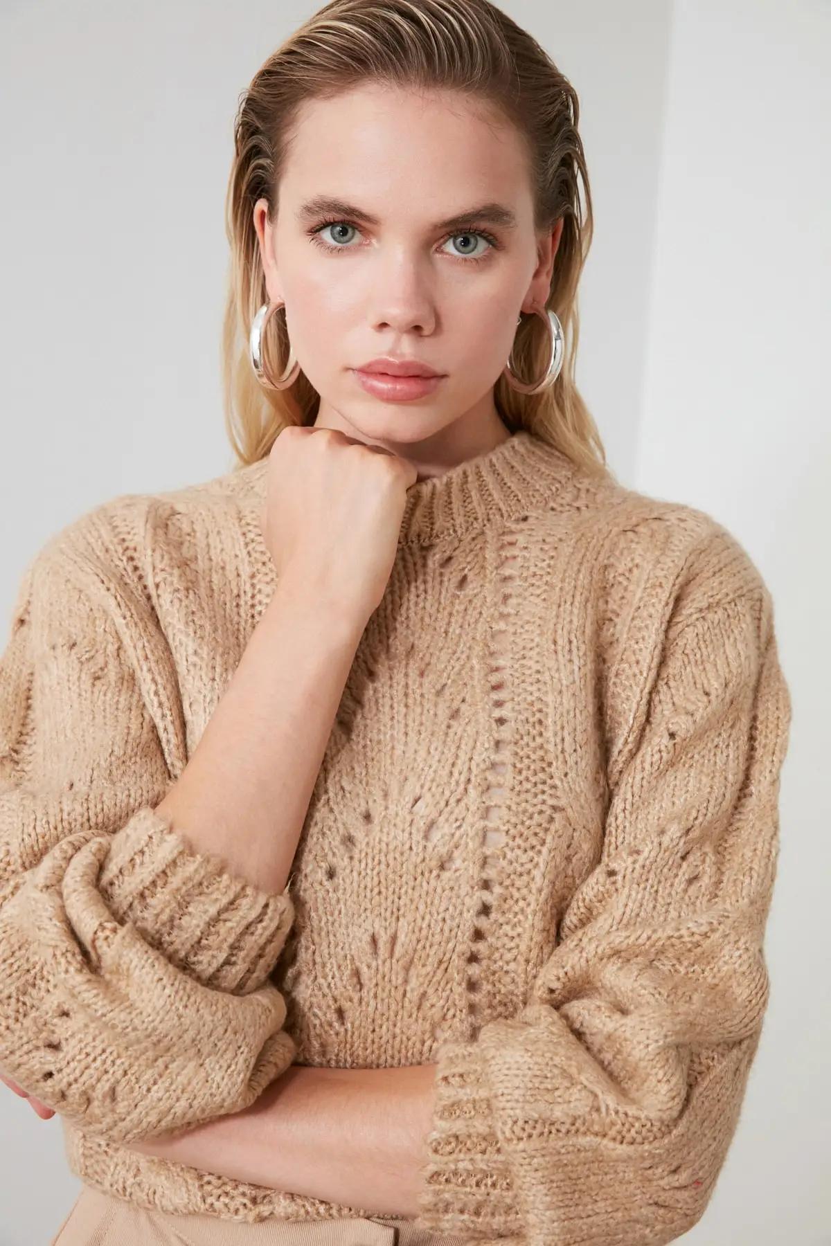 

Trendyol Cellular Knitwear Sweater TWOAW21KZ0086