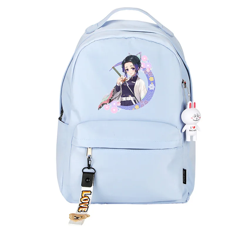 Аниме демон Slayer школьный рюкзак для подростков девочек мальчиков сумка Kochou Shinobu