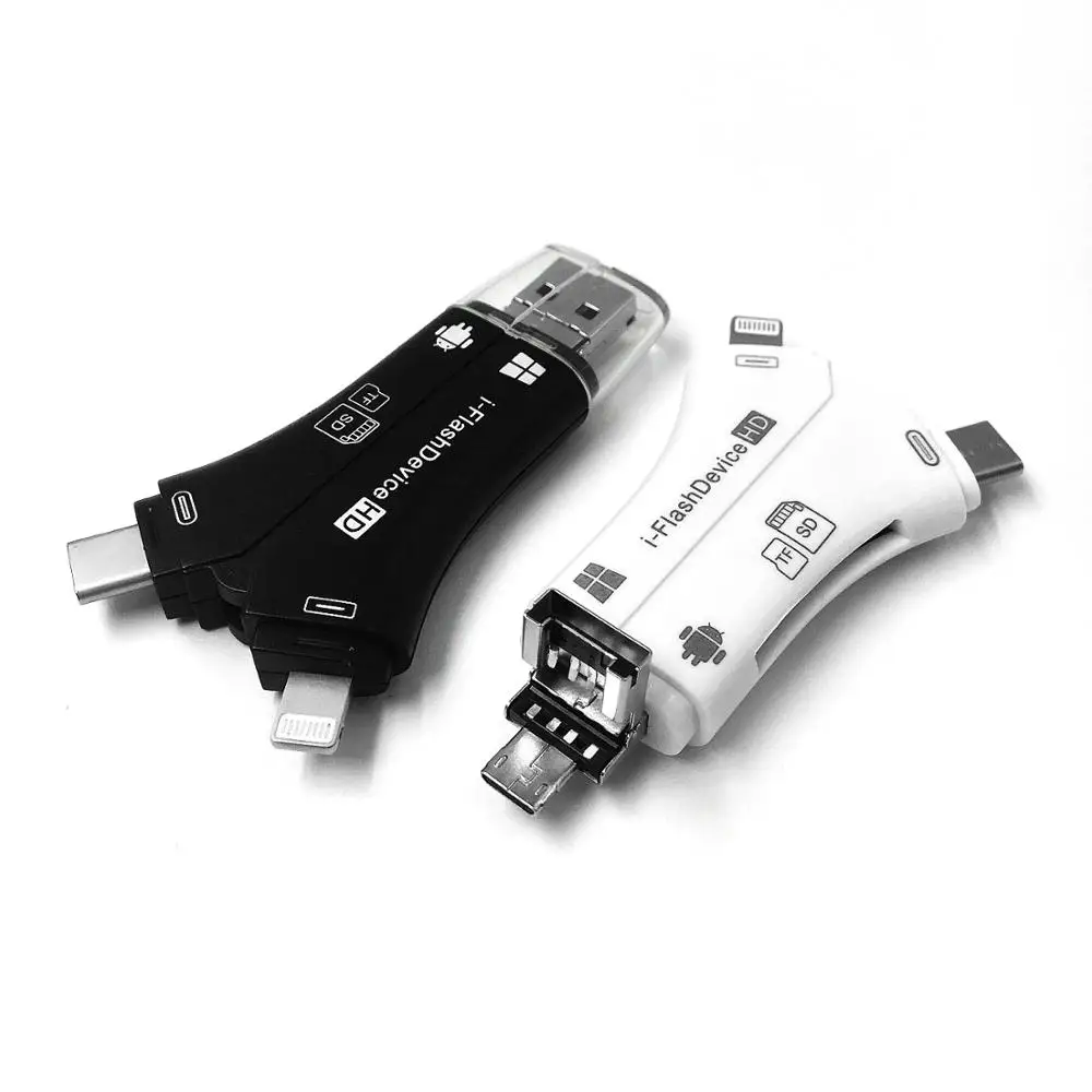 Утхай C80 быстрозаряжаемый Micro SD/TF OTG кард-ридер Multi чтения карт памяти мини-адаптер для iPhone 6/7/8 11 XR Plus iPod iPad OTG Картридеры