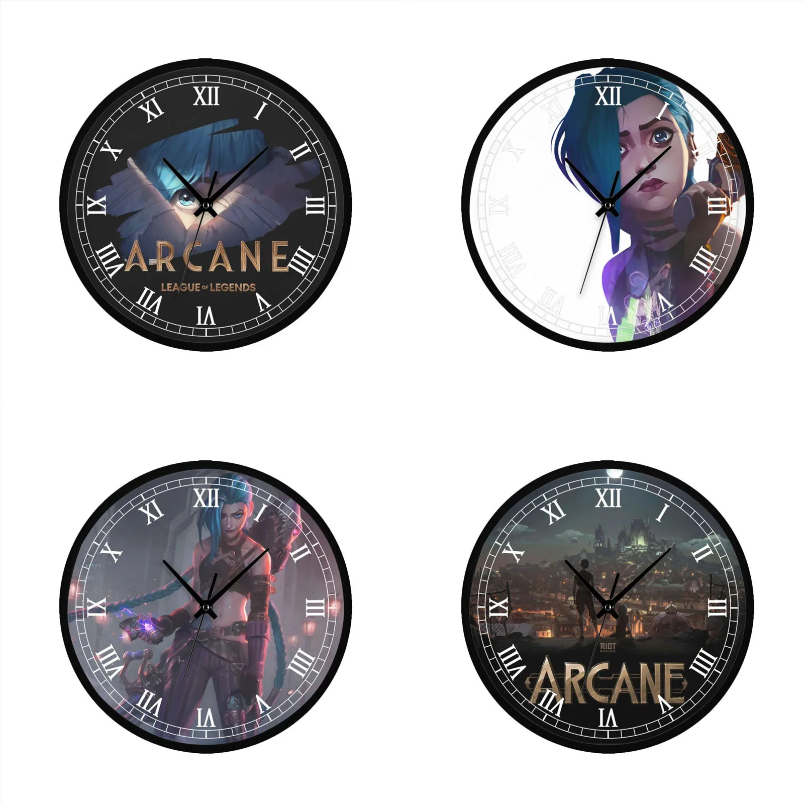 

Круглые декоративные настенные часы Arcane Jinx, Большие серебристые декоративные часы для гостиной, спальни, офиса
