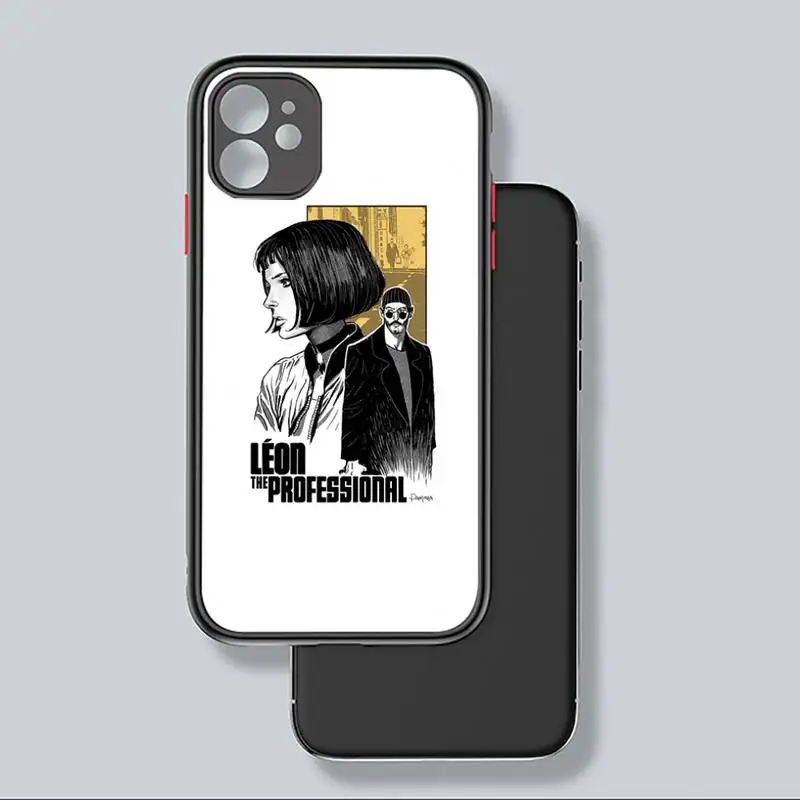

Leon Uncle Girl Phone Case black matte transparent For iPhone 7 8 x xs xr 11 12 pro plus mini max Clear Funda