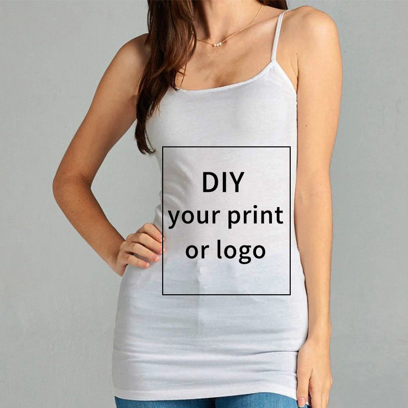 Белая Повседневная тонкая женская футболка с логотипом сделай сам и текстовым