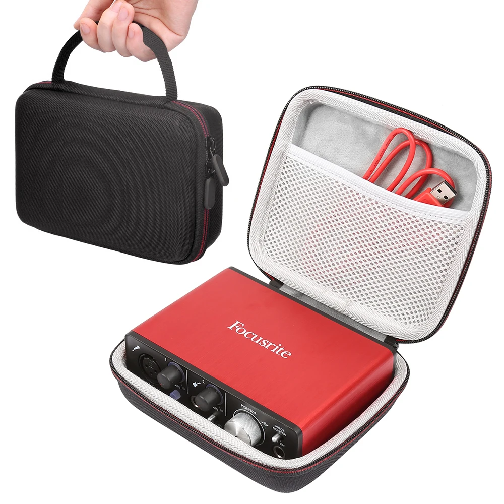 Новейший EVA жесткий футляр для Focusrite Scarlett Solo 2i2(2nd Gen) USB аудио Интерфейс
