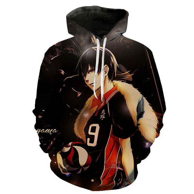 Новое поступление костюм Аниме Haikyuu толстовки свитшоты униформа Хината шоё