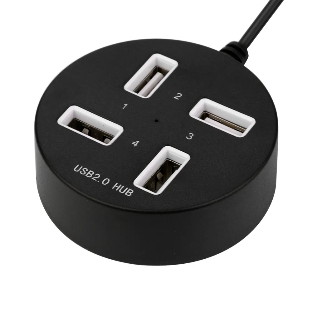 4 порта USB 2,0 разветвитель концентратор с входным Питанием постоянного тока мульти высокоскоростной usb-хаб разветвитель адаптер для компьютера ноутбука для ПК