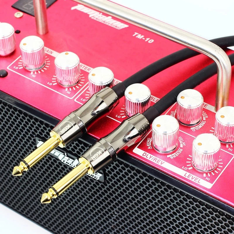 authentische kgr gitarre kabel elektrische gitarre linie elektronische klavier rahmen trommel audio linie noise freies noise reduktion schild free glo