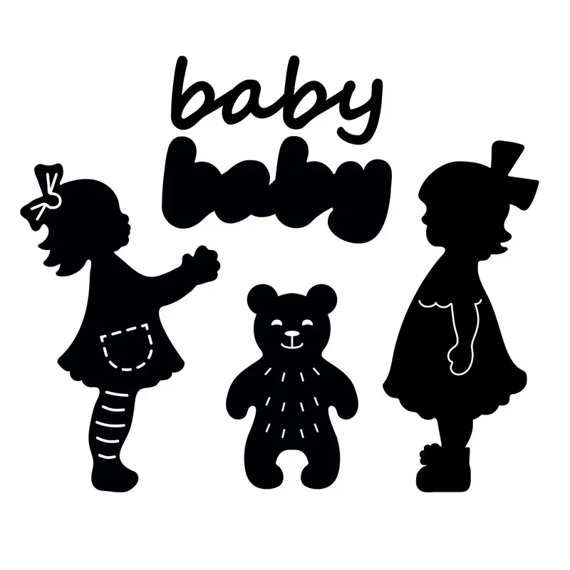 YaMinSanNiO Baby Toys Metal Cutting Dies New Born Girl Boy for Craft Die Scrapbooking Embossing Stencil DIY Cut Decoration | Дом и сад