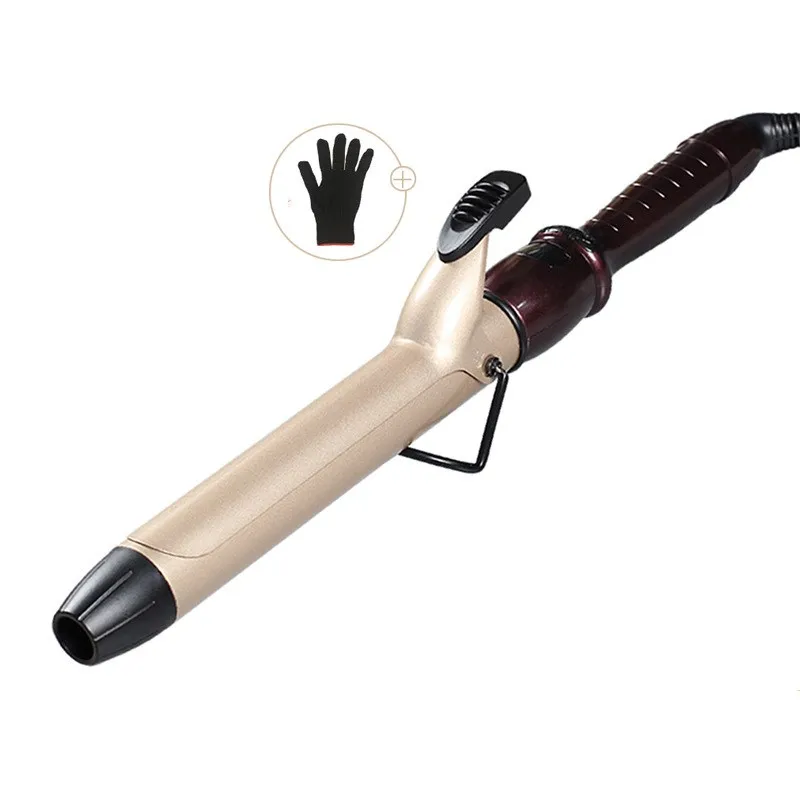 Керамическая плойка для волос стайлер золотистого цвета укладки 19 мм 22 25 28 32