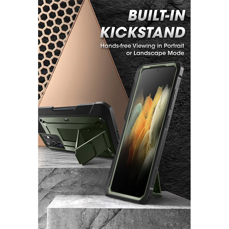 Чехол SUPCASE для Samsung Galaxy S21 Ultra 5G (выпуск 2021 г.) UB Pro двухслойная прочная кобура с