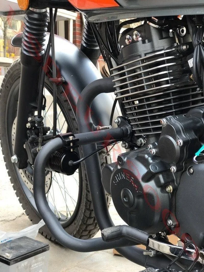 Шоссе защита двигателя аварии защитные стержни для Honda CB400SS все годы хром/черный |