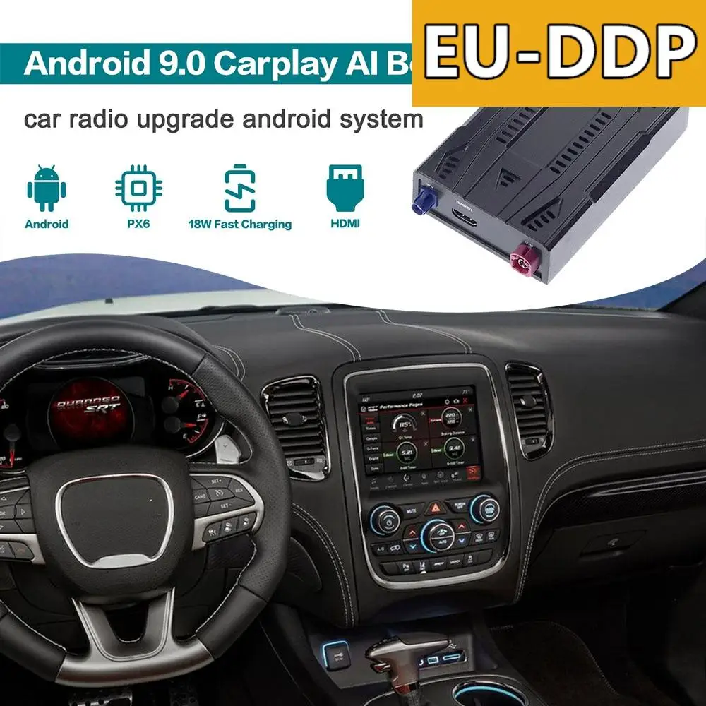 128 ГБ Carplay Ai Box Обновление Android авто для Dodge Durango 2018 2019 2020 автомобильное радио стерео