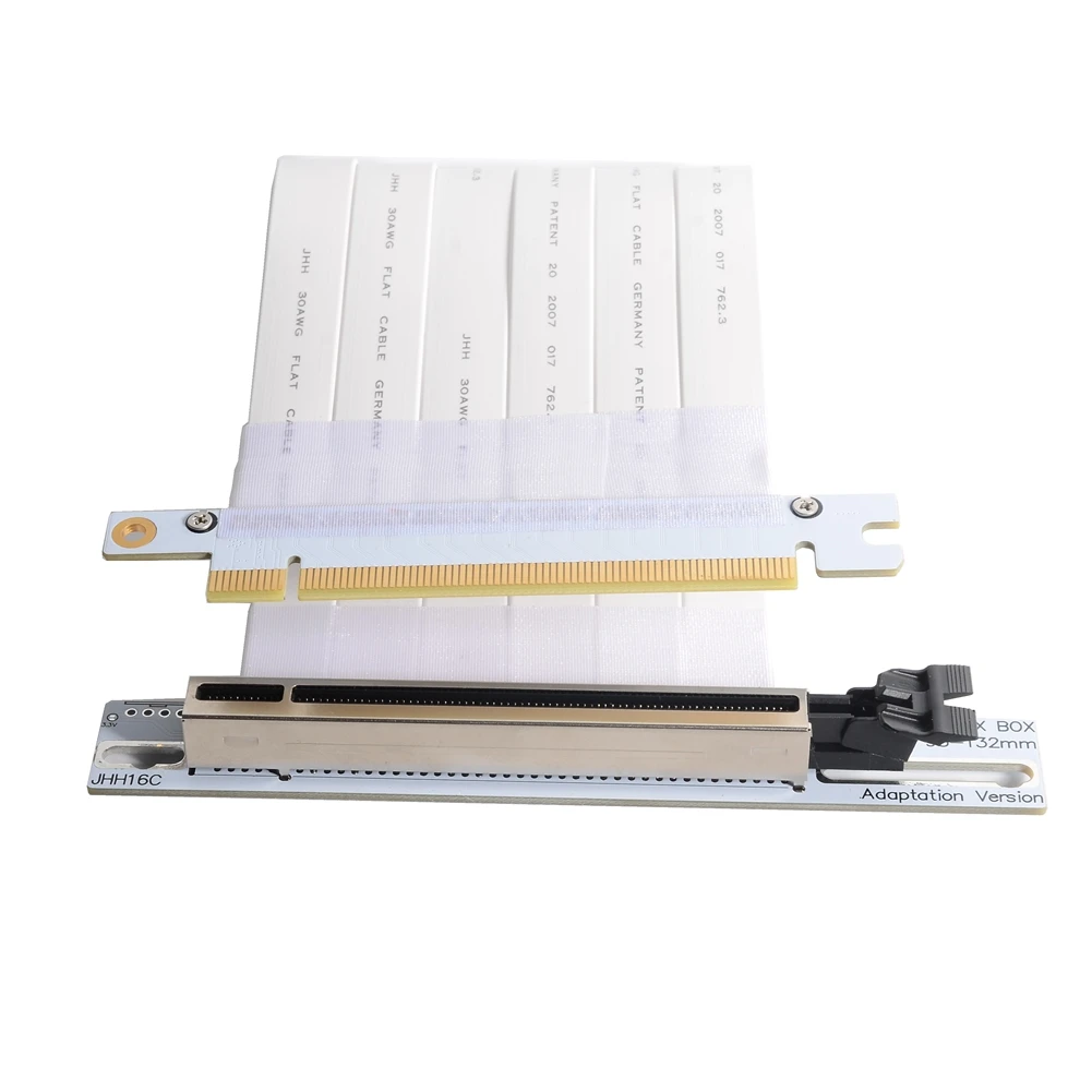 Белый PCIe Райзер кабель 3 0x16 PCI Express удлинитель 90 градусов GUP для графической карты
