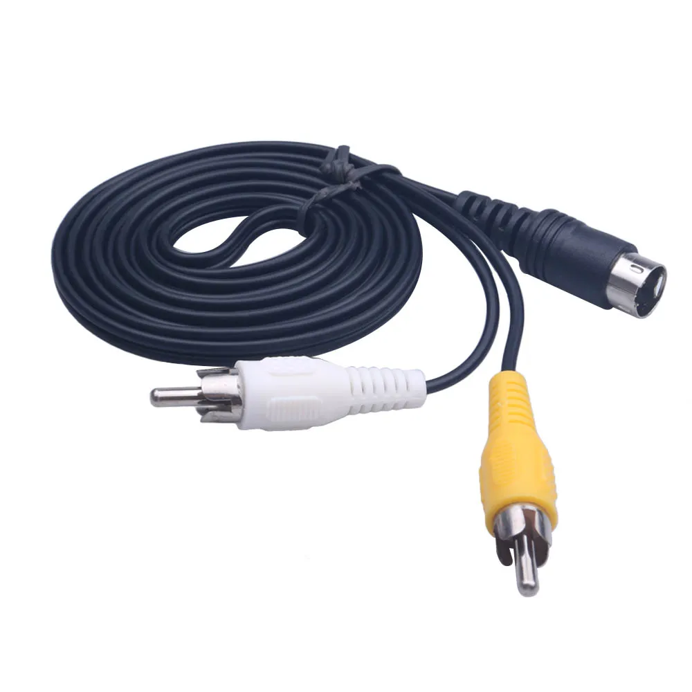 1 5 м 3 Pin игровая Аудио Видео AV стерео композитный кабель для Sega Genesis 2 A/V RCA