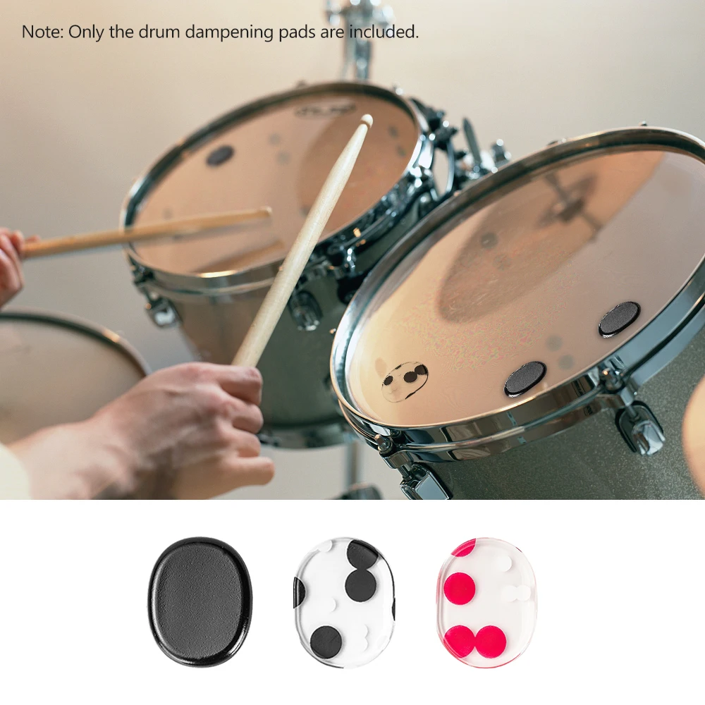 Набор бесшумных колодок для барабана 12 шт. силикагелевые амортизаторы глушитель