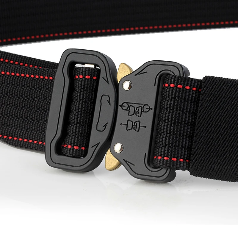 Ремень мужской нейлоновый тактический армейский пояс с металлической пряжкой