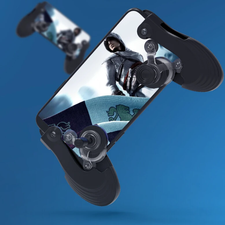 

Portable Black Mobile IOS Android 3D Game Joystick Handle Gamepad PUBG Controller Touchscreen Spare Parts No Bluetooth Needed