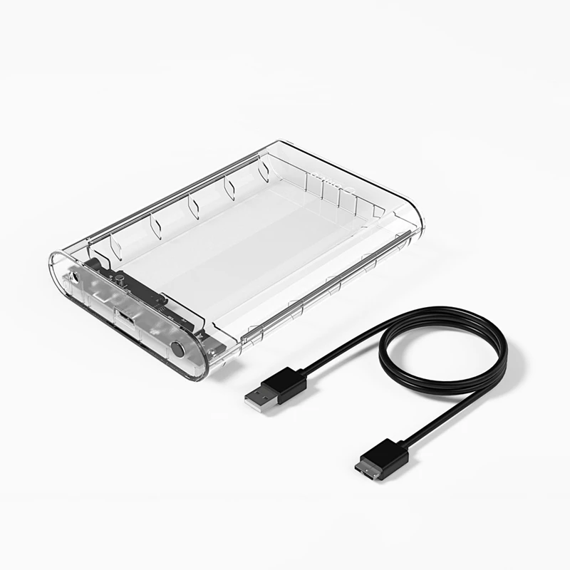 ORICO 3139U3 Transparent HDD Case 3.5 Inch SATA to USB 3.0 Transparent HDD Enclosure Plug and Play Hard Drive Case for Computer