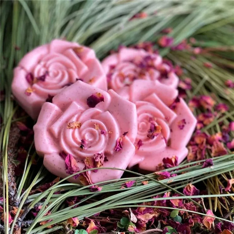 Силиконовая форма для мыла в форме цветка розы Инструменты выпечки Формы кексов