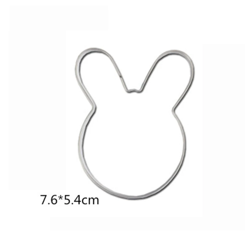 Форма кролика в форме кондитерского торта трафарет женское украшение шаблон