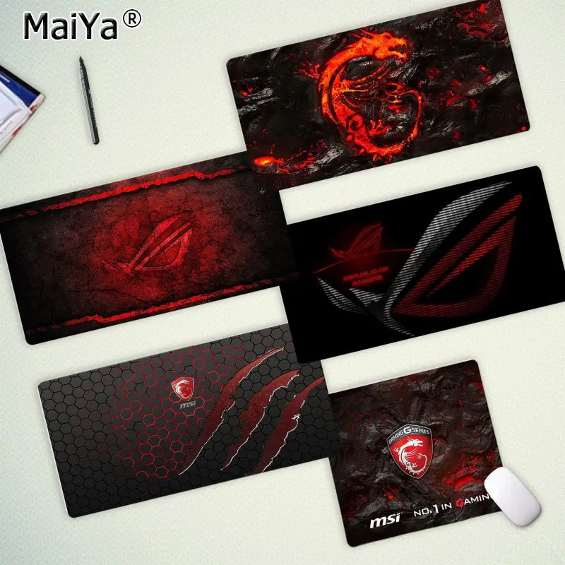 Высококачественный игровой коврик Maiya с логотипом MSI Dragon настольный резиновый