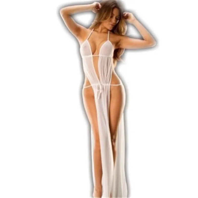 Прозрачный халат Черное женское нижнее белье сексуальное эротическое кружевное