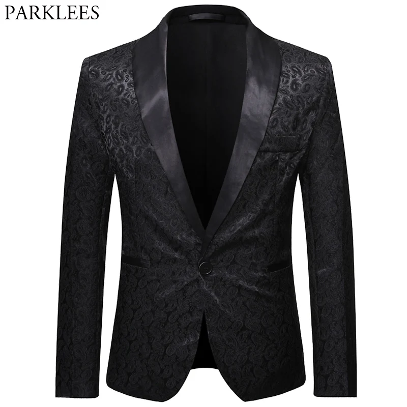 Мужской Жаккардовый костюм с пейсли размеры XL | Мужская одежда