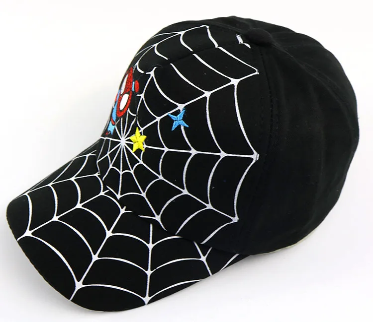 Бейсболка с человеком-пауком Детская кепка Czapka Snapback Бейсболка для мальчиков и девочек детская сетчатая шапка с машинками T747 - Цвет: photo color