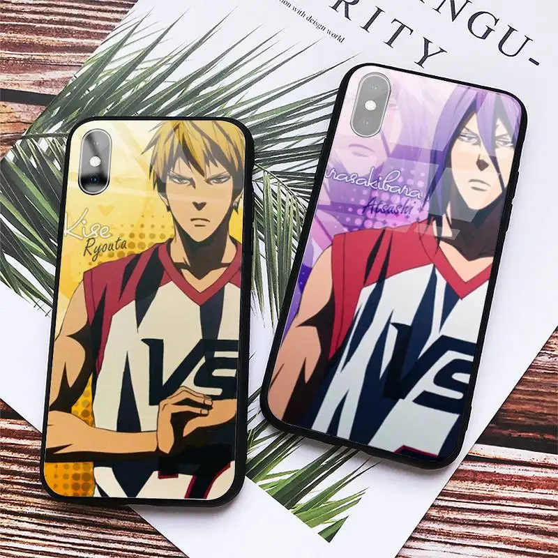 

Kuroko Basketball anime Phone Case Tempered glass For iphone 6 7 8 plus X XS XR 11 12 13 PRO MAX mini
