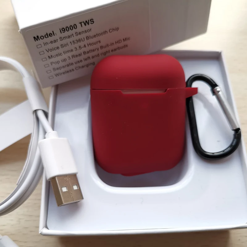 I9000 tws оригинальные bluetooth наушники Air 2 1:1, беспроводные наушники с супер басами i9000tws в уши, умные сенсорные наушники с микрофоном