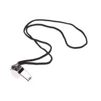 1m metal referee whistles whistles with lanyard for football coaches and officials