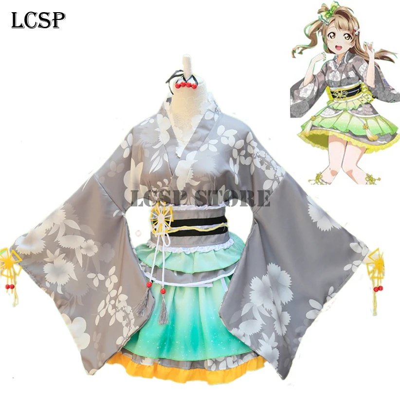 LCSP LoveLive! Kotori Minami юката Косплей Костюм для костюмированной вечеринки по японскому