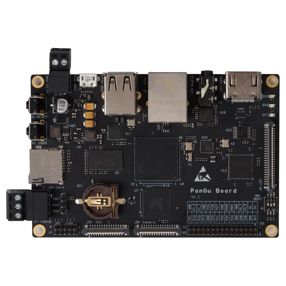 Плата Taidacent STM32MP157 ARM Linux SoC макетная плата STM32MP1 CortexA7 с HDMI/MIPI/RGB-ЖК-интерфейсом для