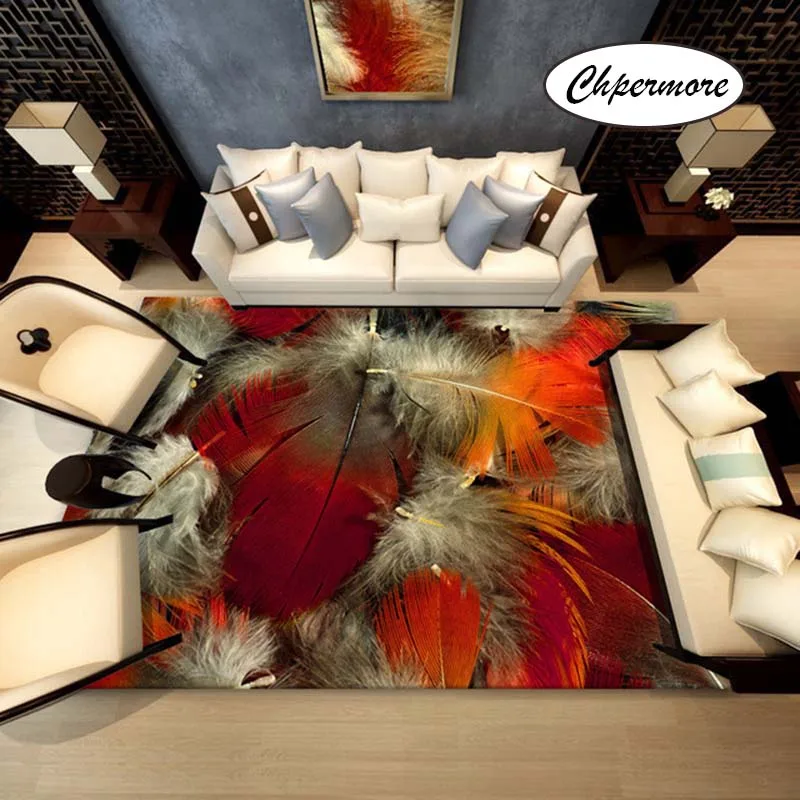 style 5 Chpermore животные мех павлин перо большие ковры перо украшения Татами Коврики Спальня дома Lving комната коврики - Цвет: style 5