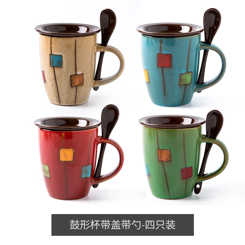 Фарфоровый для эспрессо кружка Экологичная ручная роспись коричневая