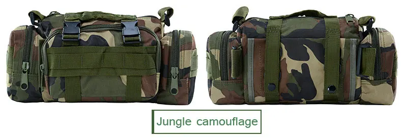 Molle Military Tactical Waist Bag Camping Traveling Hiking Climbing Nylon Shoulder Pack Pouch Outdoor Sports Hunting Gym Bag