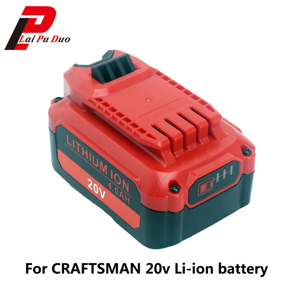 Литий ионный аккумулятор 20 в 4000 мАч для Craftsman V20 CMCB202 CMCB204 (только серии