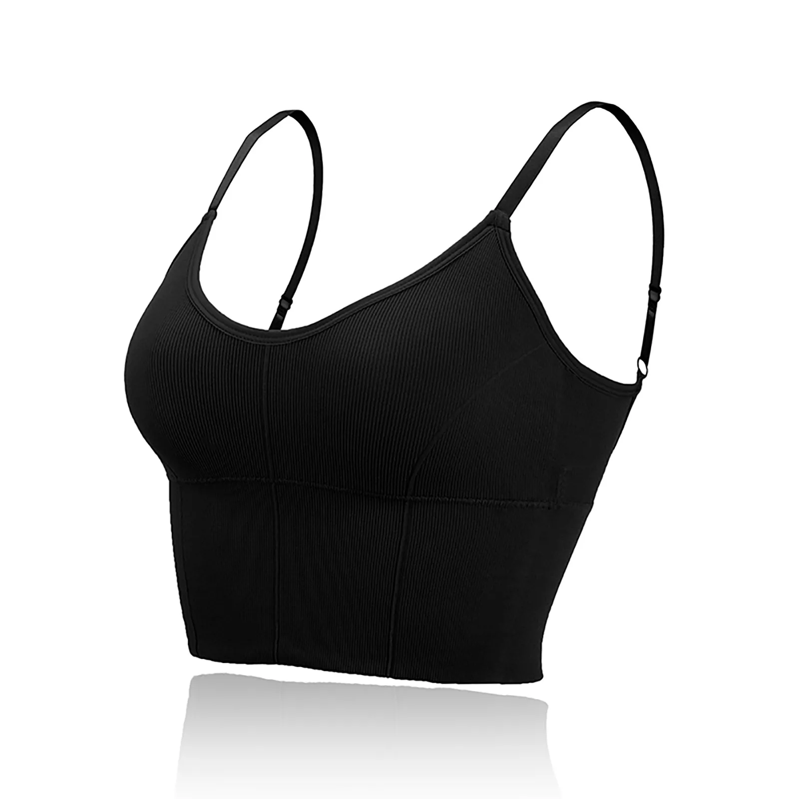 

Comfortable Workout Camisole For Women's New Sling Underwear Wrapped Chest No Steel Ring U Back Padded Sports Bras Underwear #19