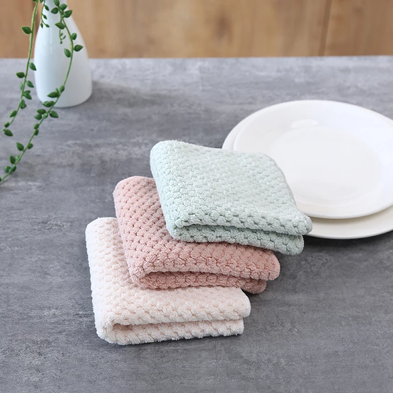 1 шт. коралловый флис супер впитывающая салфетка для чистки раковины с