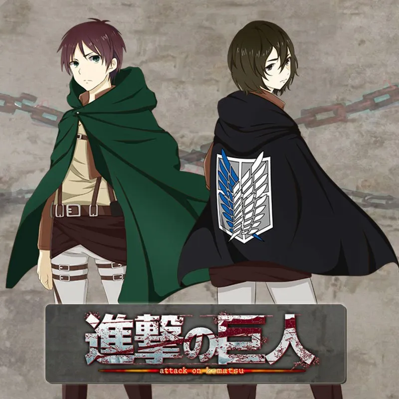 Attacking Giant Anime Cosplay Costumes Cloak Investigation Corps Captain's Allen Wings of Freedom New Halloween |