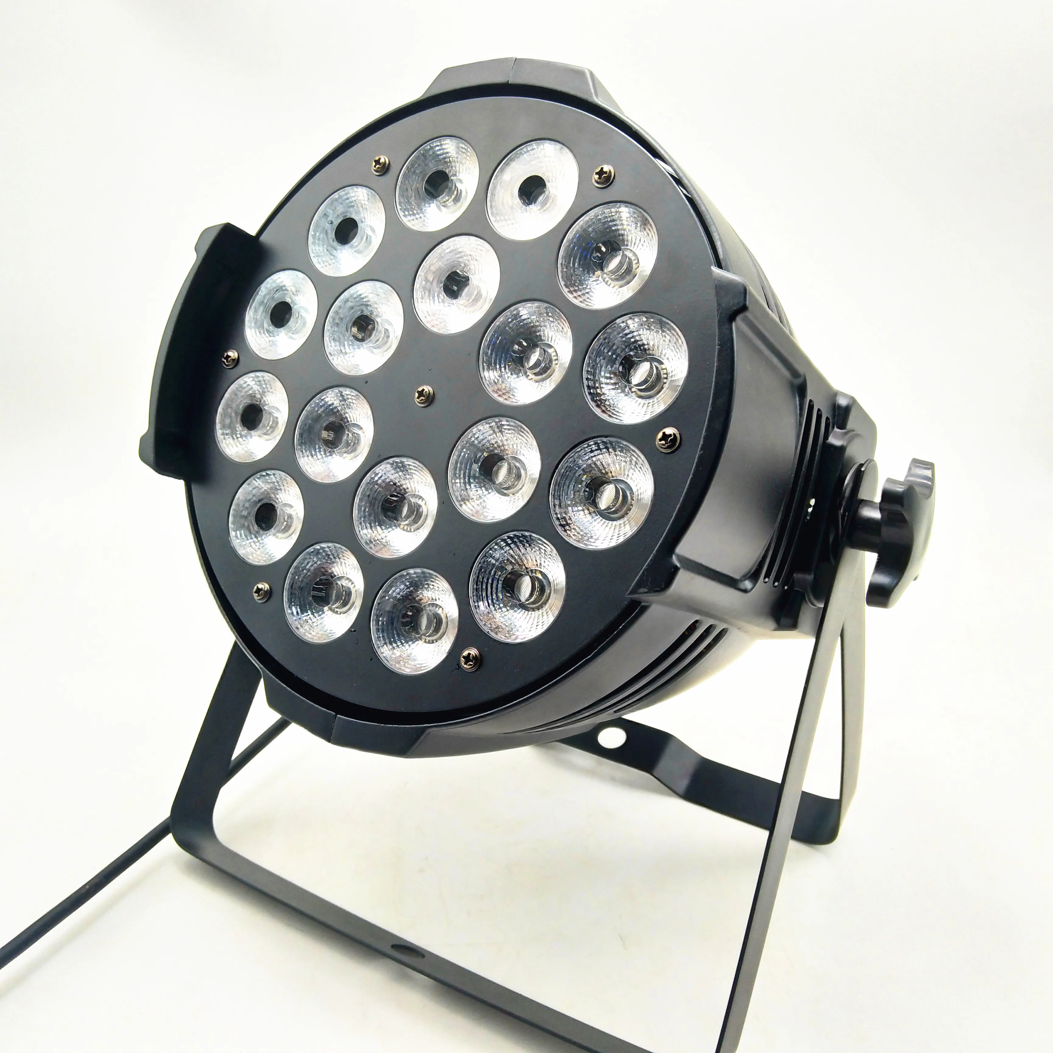 4 шт./литой алюминий 18x18 Вт 6в1 LED par свет полный цвет плоский DMX управление RGBWA