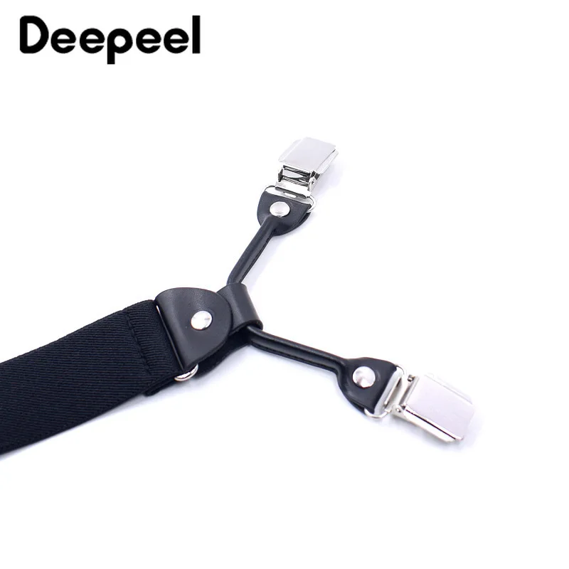 Deepeel 1 шт. 3.5X125cm Для мужчин подтяжки для взрослых 4 клипы ремень многоцветная