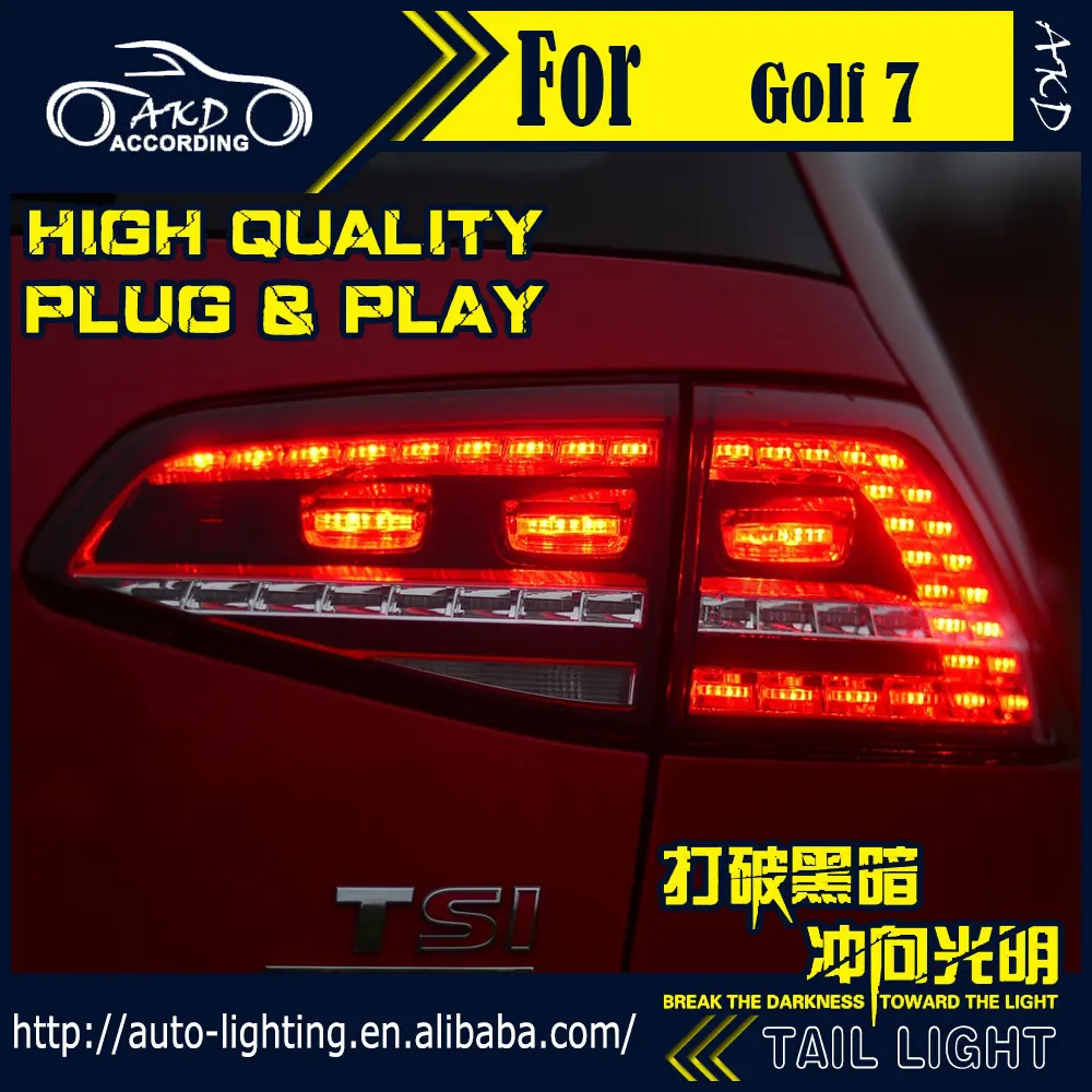 АКД стайлинга автомобилей задний фонарь для VW Golf 7 хвост светильник s Golf7 R20